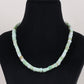 Green Opal Gemstone Smooth Square Beads Necklace Jewelry