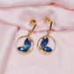 925 Silver Blue Earring