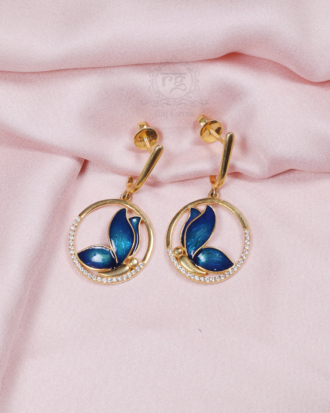 925 Silver Blue Earring