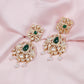 925 Silver Moissanite Green Earring