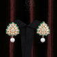 925 Silver Moissanite Green Earring