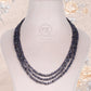 Iolite And Pearl Gemstone Beads Necklace Jewelry