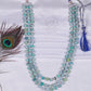 Semi Precious Blue Gemstone Beads Necklace Jewelry