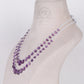 Amethyst And Pearl Gemstone Pear Beads Necklace Jewelry