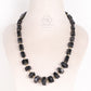 Natural Black Tourmaline Gemstone Beads Necklace Jewelry