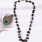 Natural Black Tourmaline Gemstone Beads Necklace Jewelry