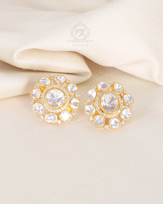 925 Silver Moissanite Stud Earring