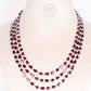 Natural Garnet Gemstone Beads Necklace Jewelry