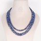 Natural Lapis Lazuli Gemstone Square Beads Necklace Jewelry