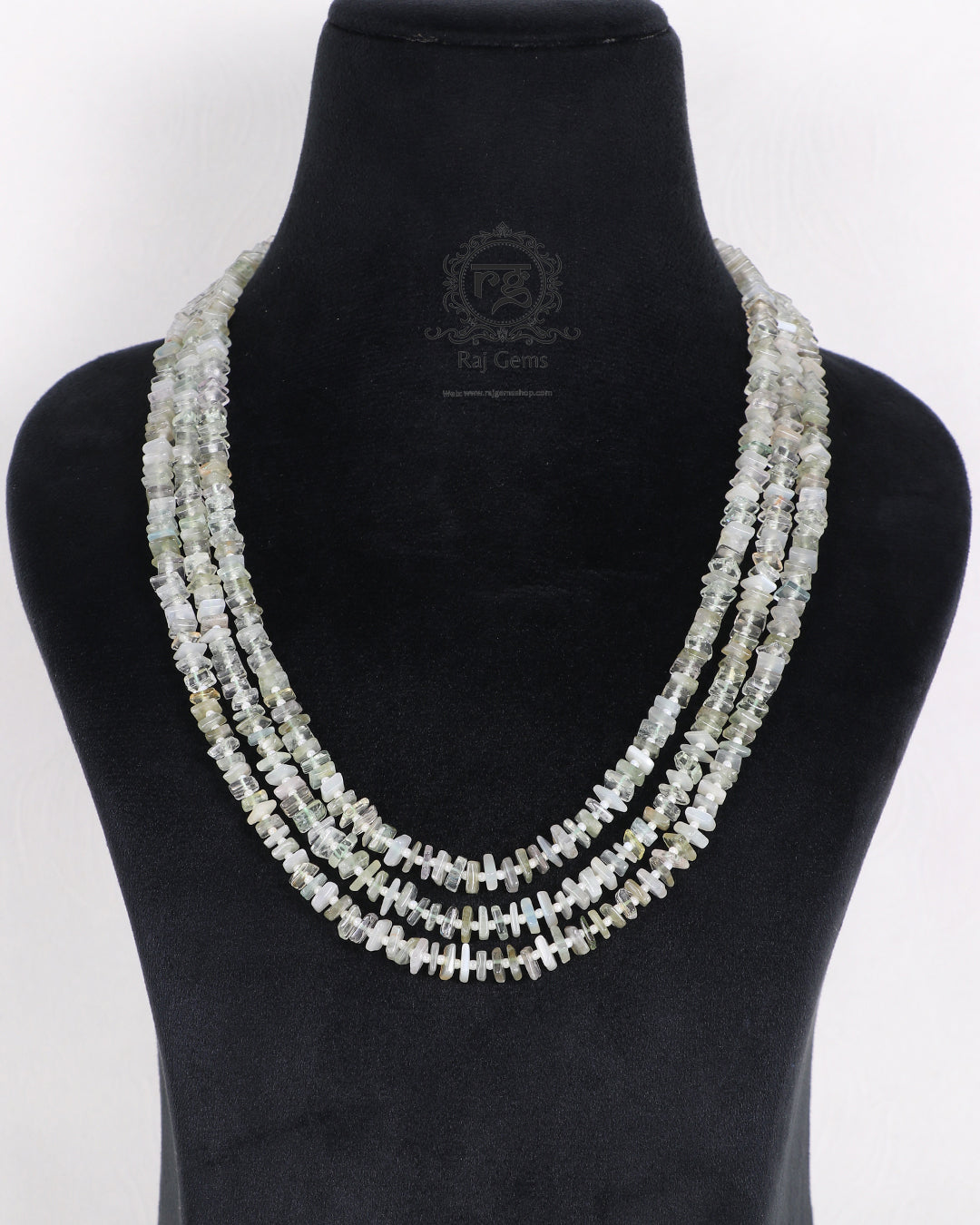 Natural Fluorite Gemstone Beads Necklace Jewelry