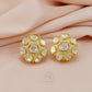 925 Silver Moissanite Polki Stud Earring