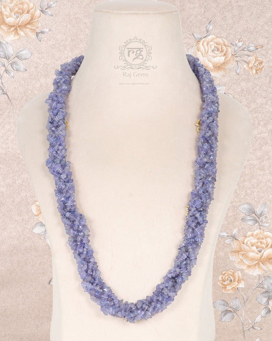 Natural Tanzanite Gemstone Necklace Jewelry