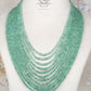 Natural Emerald Gemstone Beads Necklace Jewelry