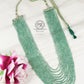 Natural Emerald Gemstone Beads Necklace Jewelry