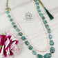 Natural Emerald & Pearl Gemstone Beads Necklace Jewelry