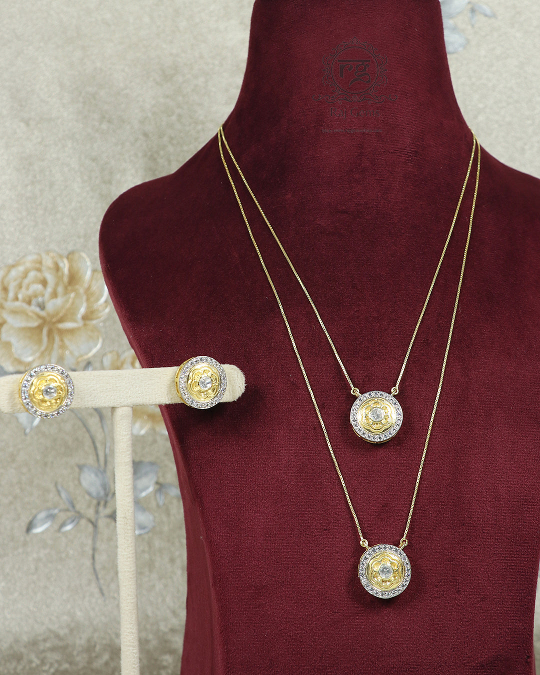 Pure Silver Designer Necklace Set