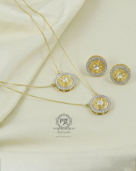 Pure Silver Designer Necklace Set