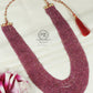 Natural Ruby Gemstone Rondelle Beads Necklace Jewelry