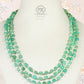 Natural Green Quartz & Pearl Gemstone Beads Necklace Jewelry