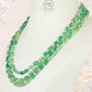 Natural Green Quartz & Pearl Gemstone Beads Necklace Jewelry