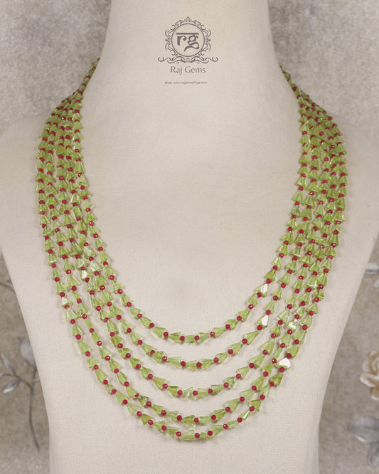 Natural Peridot Gemstones Beads Necklace Jewelry