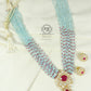 Natural Ruby & Aquamarine beads Gemstone Necklace Jewelery