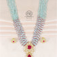 Natural Ruby & Aquamarine beads Gemstone Necklace Jewelery