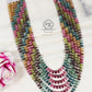 Natural Multi Precious Sapphire Gemstone Beads Pumpkin Necklace Jewelry