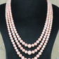 Natural Pink Freshwater Pearl Gemstone Beads Necklace Jewelry