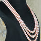 Natural Pink Freshwater Pearl Gemstone Beads Necklace Jewelry