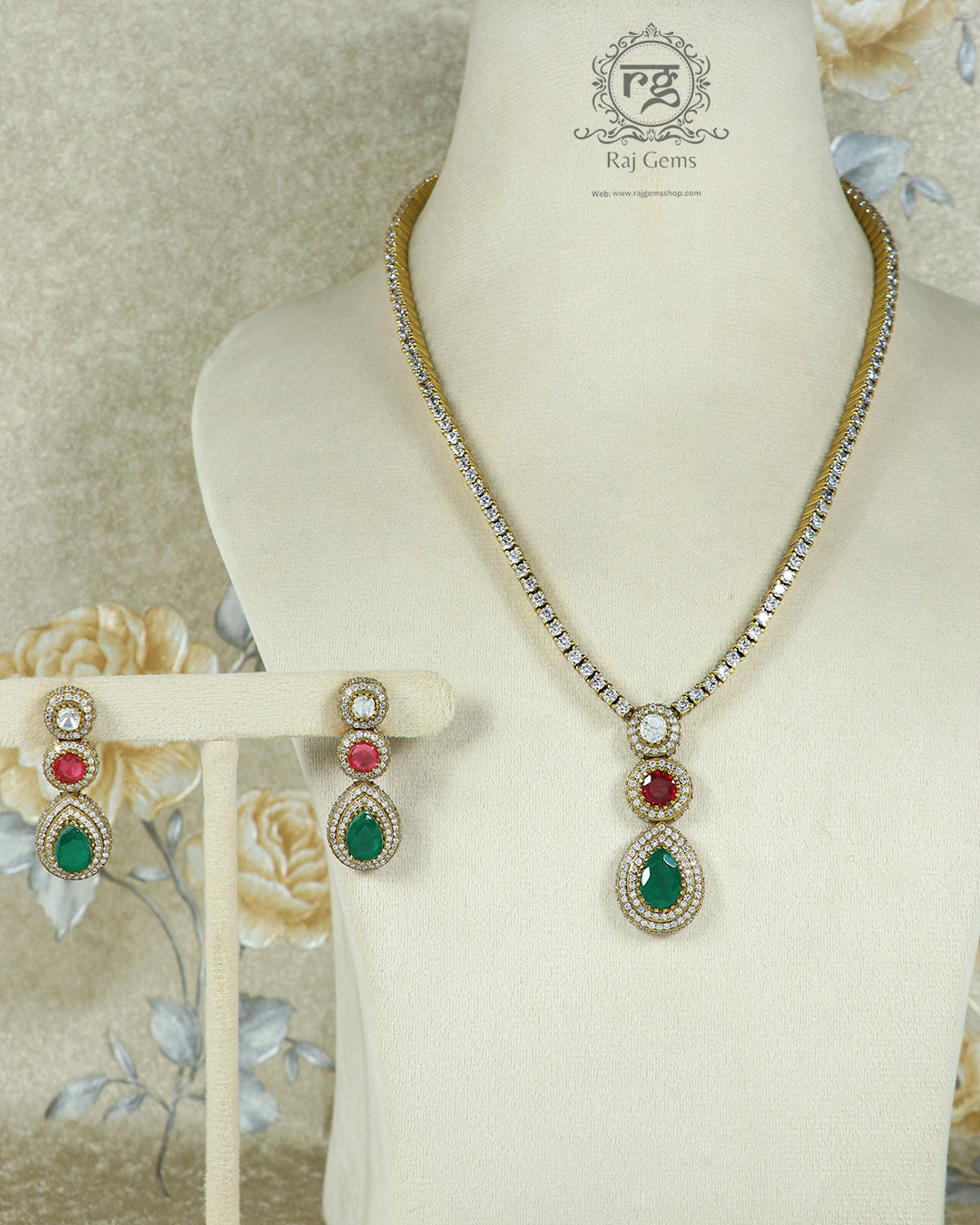 Pure Silver Handmade Necklace Earrings Traditional Jewelry Sets for Women