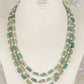 Natural Green Quartz and Pearl Gemstone beads Necklace Jewelry