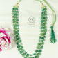 Natural Drop Green Quartz and Pearl Gemstone beads Necklace Jewelry