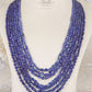 Natural Blue Sapphire Gemstone Beads Necklace Jewelry