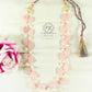 Natural Rose Quartz & Pearl Gemstone Beads Necklace Jewelry