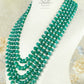 Natural Green Onyx Gemstone Beads Necklace Jewelry