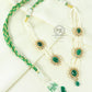 Pure 925 Silver Natural Emerald Gemstone Necklace