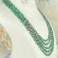 Natural Emerald, Ruby & Pearl Gemstone Beads Necklace Jewelry