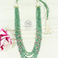 Natural Emerald, Ruby & Pearl Gemstone Beads Necklace Jewelry