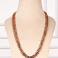 Natural Hessonite Garnet & Pearl Gemstone Beads Necklace Jewelry