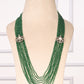 Pure Silver Designer Green Necklace Jewelry