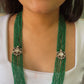 Pure Silver Designer Green Necklace Jewelry