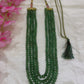 Natural Green Strawberry Pumpkin Gemstone Beads Necklace Jewelry