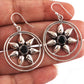 925 Sterling Silver Natural Black Onyx Gemstone Earring Jewelry