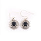 925 Sterling Silver Natural Black Onyx  Gemstone Earring Jewelry