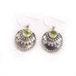 925 Sterling Silver Natural Peridot Gemstone Earring Jewelry