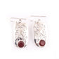 925 Sterling Silver Natural Garnet Gemstone Earring Jewelry