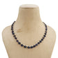 Natural Iolite Gemstone Heart Shape Beaded Necklace