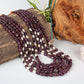 Natural Ruby & Pearl Gemstone Necklace Jewelry