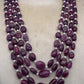 Natural Ruby & Pearl Gemstone Tumble Beads Necklace